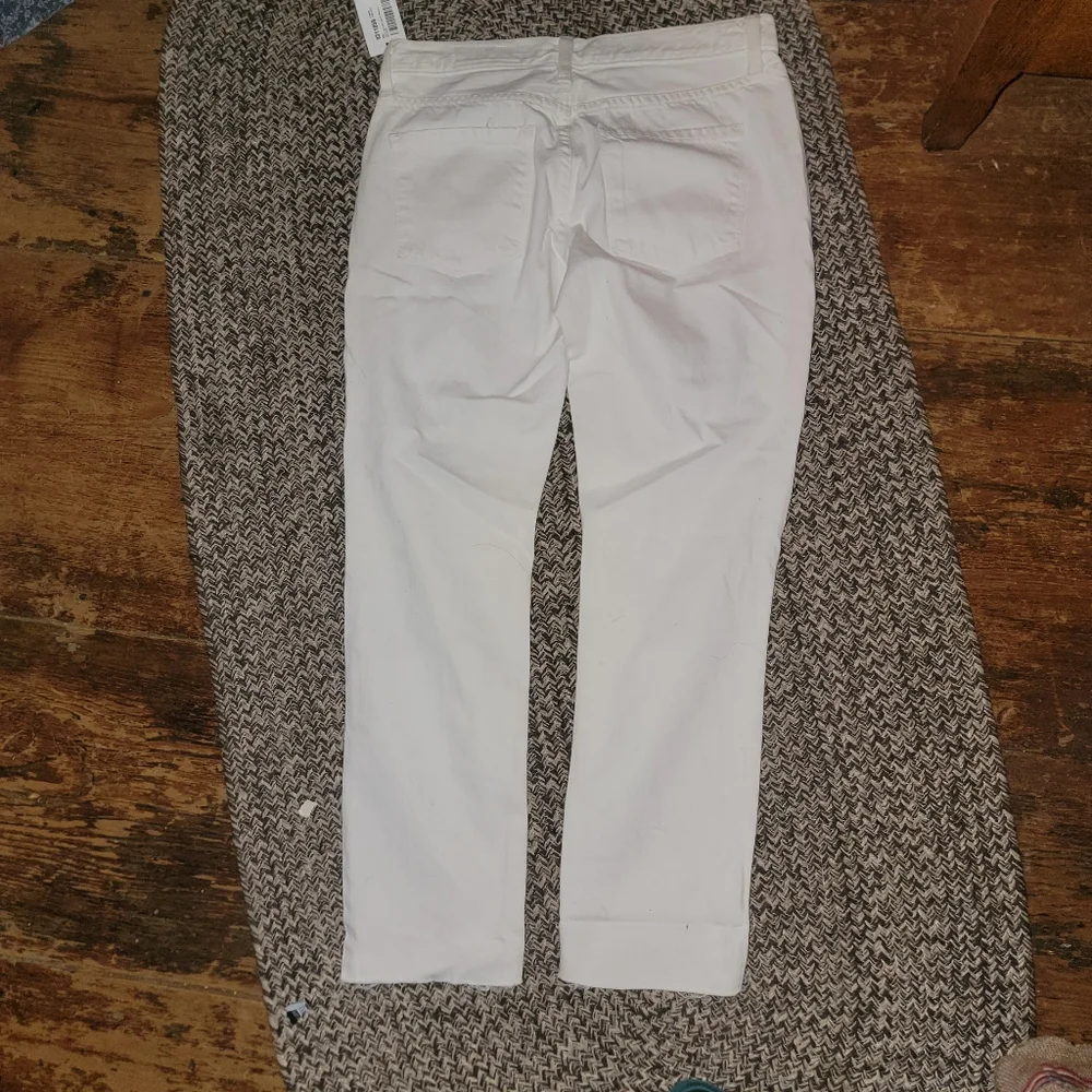 Pistola Remi Destroyed Raw Hem Boyfriend Jean cropped White Destructed Ripped